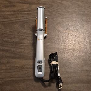 Instyler Rotating Hot Iron IS1000 Silver Hair Styler Brush 1.25" Barrel 130W